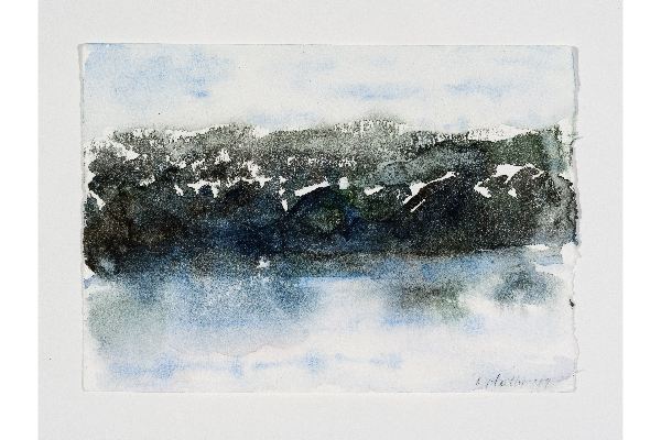 Making Space XIX, aquarelle sur papier Saint Armand, 7x5p.